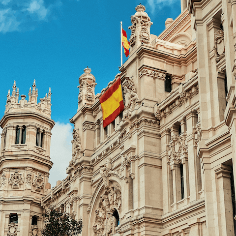 Gaze at the striking architecture of Jerónimos, only sixteen minutes from home
