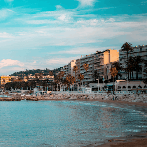 Explore the seafront of Cannes, just a short drive away