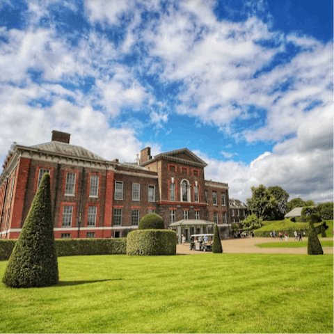 Start your sightseeing at nearby Kensington Palace