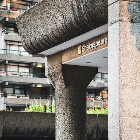 Begin your London stay with a stroll to the iconic Barbican