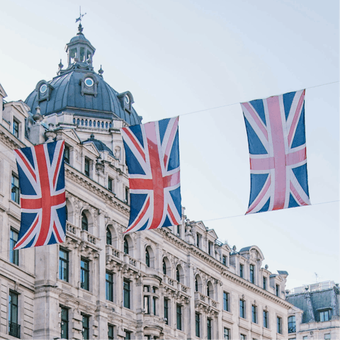 Embrace the buzz of central London – a short tube ride away