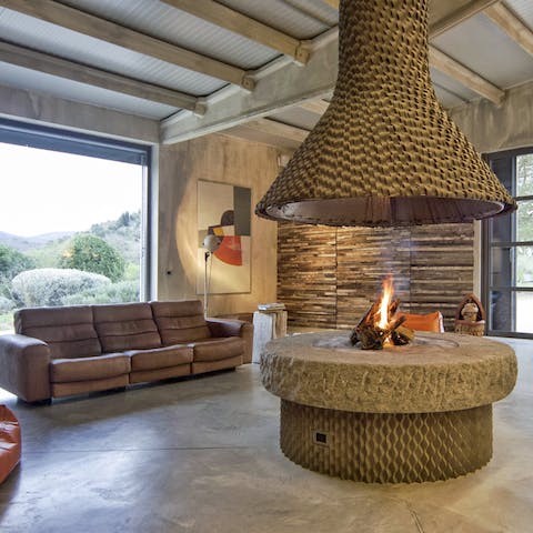 Warm your toes by the fire after a day exploring Siena