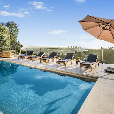 Make a splash in the private pool – an ideal way to cool off in the afternoon