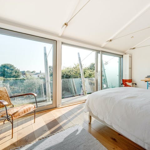 Enjoy river views from the upstairs bedrooms