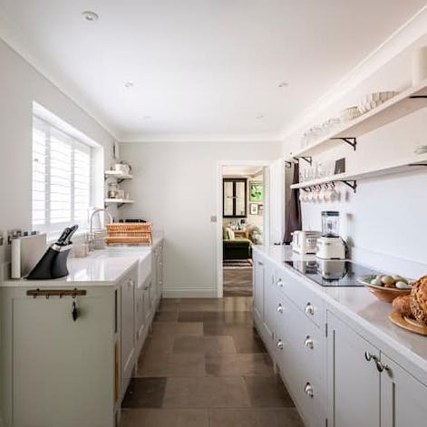 Bake some scones in the galley kitchen to enjoy with your afternoon tea