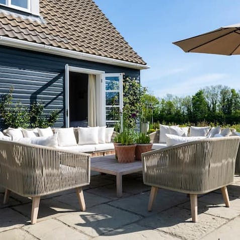 Spend sunny days lounging on the terrace