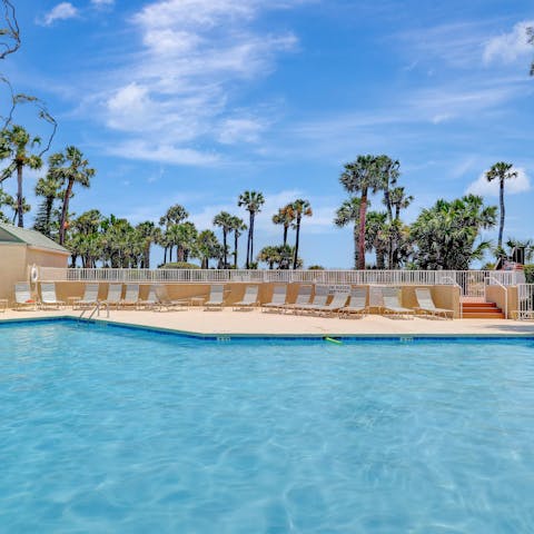 Take your pick from two lagoon-style shared pools