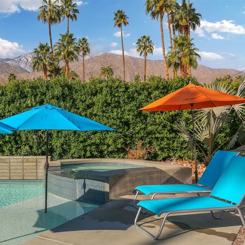 Enjoy refreshing moments in the pool and jacuzzi