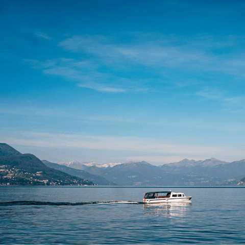 Take a boat trip to explore Lake Como – you'll be on the western shores