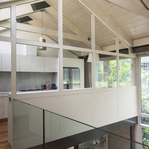 Whip up a home-cooked meal in the large, light-filled kitchen
