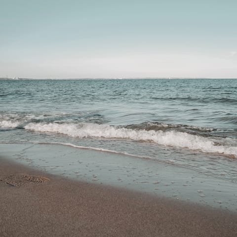 Spend beach days at Otzias – just a six-minute drive away