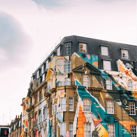 Immerse yourself in the creative energy of nearby Shoreditch
