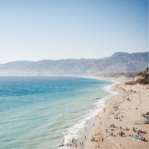 Spend a day at the beach – La Costa is one block away