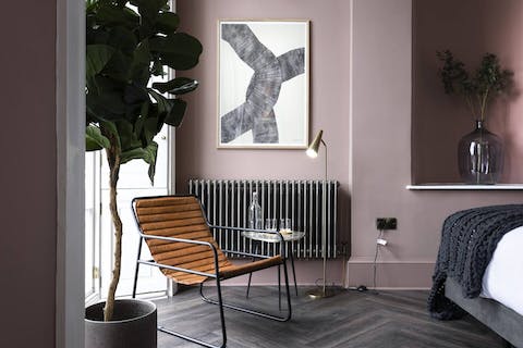 Start mornings off in the sunny reading corner with a hot cup of coffee