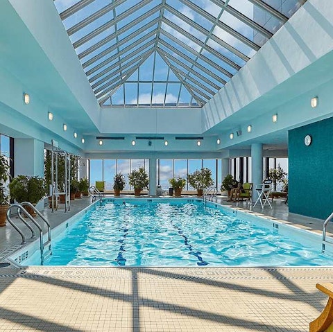 Wind down with a relaxing swim in the communal pool