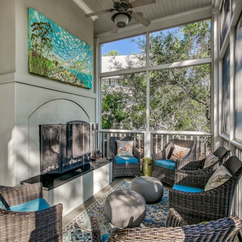 Start the morning with coffee on the porch