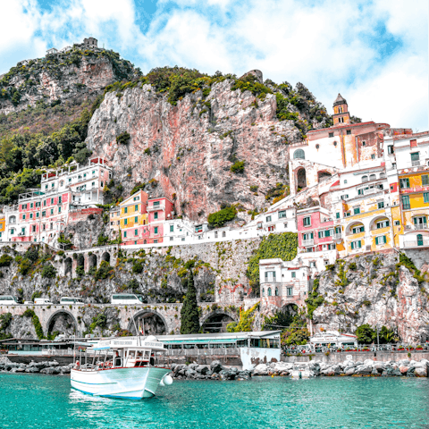 Explore the colourful cliffside villages and bijou beaches of the Amalfi Coast