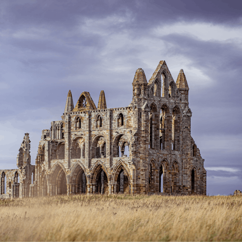 Walk up to visit iconic Whitby Abbey – it only takes ten minutes on foot