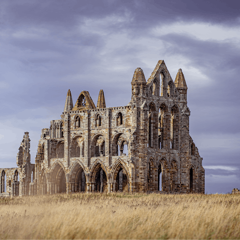 Walk up to visit iconic Whitby Abbey – it only takes ten minutes on foot