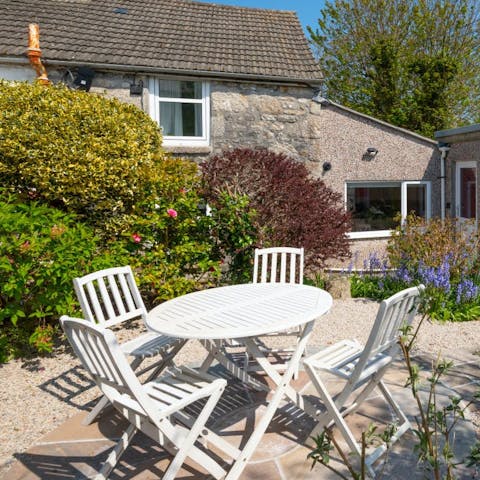 Tuck into some takeaway fish and chips at the alfresco dining area