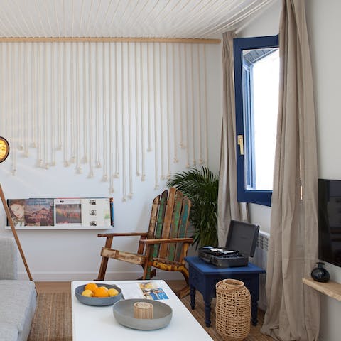 Select something soothing from the vinyl collection