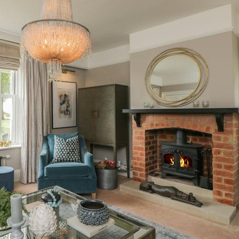 Spend cosy evenings by the wood burner