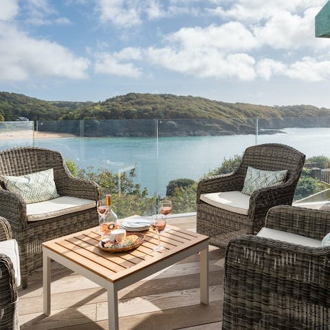 Embrace the refreshing spirit of the sea from the terrace