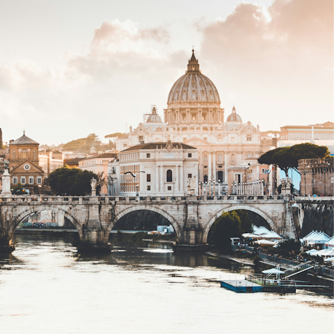 Spend a magical day sightseeing in nearby Rome