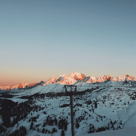 Spend the day skiing at the Télécabine de la Princesse ski resort, only an eleven–minute walk away