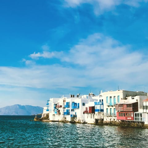 Explore the magical coastline of Mykonos, right on your doorstep