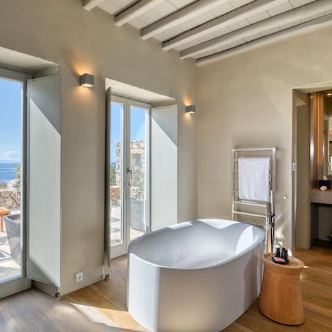 Fill the bath with bubbles and enjoy a long soak