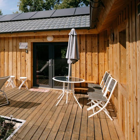 Soak up the sun on the terrace