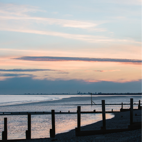 Hop in the car and catch the sunset at East Wittering Beach, just over twenty minutes away
