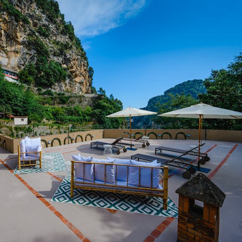 Soak up the sun on the incredible roof terrace