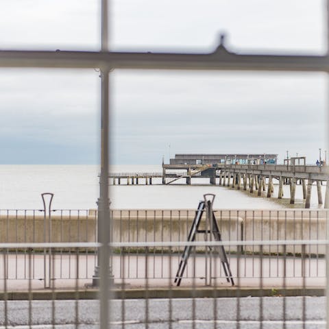 Admire the Deal Pier and rugged North Sea from the Georgian windows