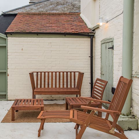Enjoy sunny afternoons reading in the back yard, or simply spending time with the family