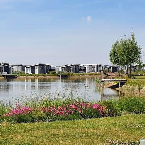 Enjoy the peaceful lakeside setting