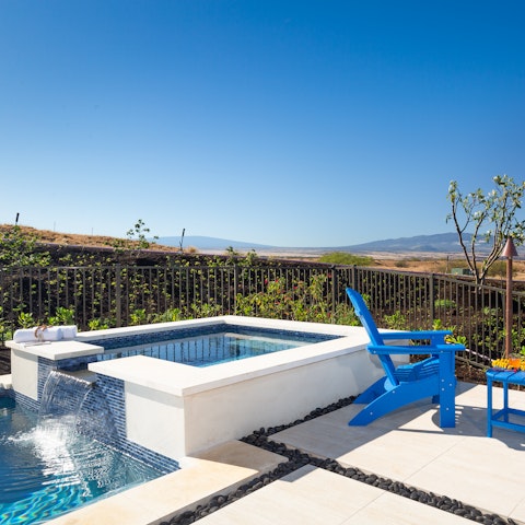 Unwind body and mind in the private hot tub