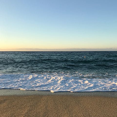 Swim in the sea at Meta beach, 200 metres away