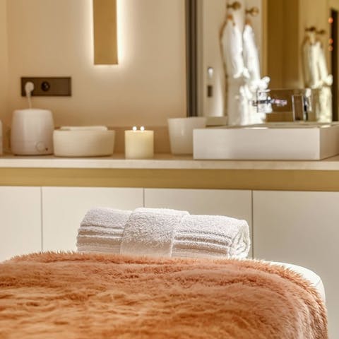 Treat yourself to a massage in the chalet's treatment room
