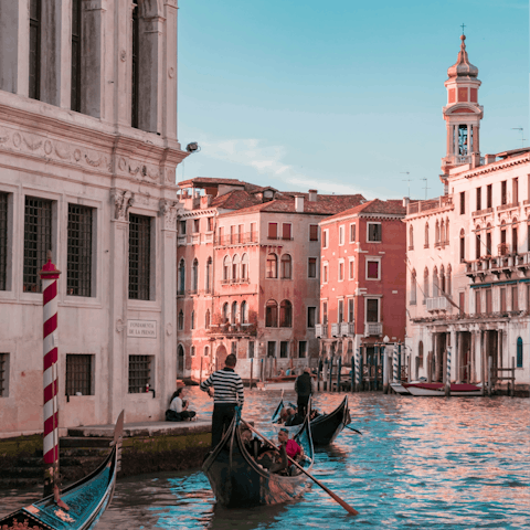 Venture around Venice on a gondola