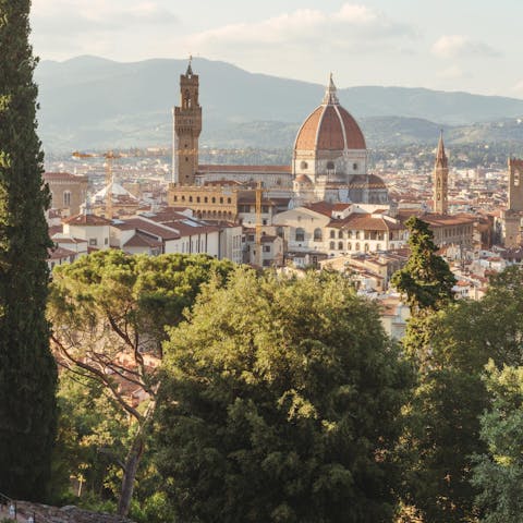 Stroll the historic streets of Florence and discover sites like the famed Duomo