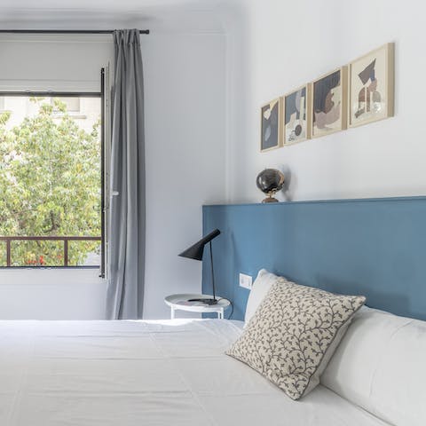 Wake up to leafy scenes outside your window