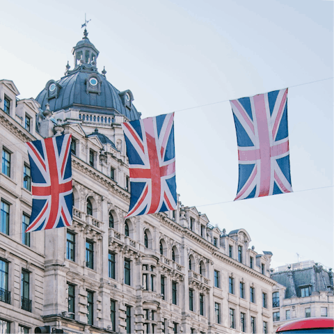 Experience the magic of central London – a short tube ride away