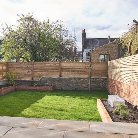 Relax with your favourite drinks in the private garden