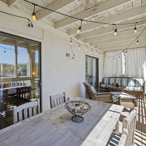 Tuck into lowcountry boil while the sun is setting