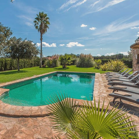Enjoy the magic of doing nothing other than relaxing by the pool