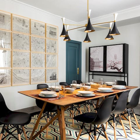 Walk to a nearby restaurant or savour the comfort of dining at home