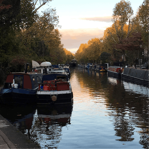 Explore Little Venice, twenty minutes away on foot