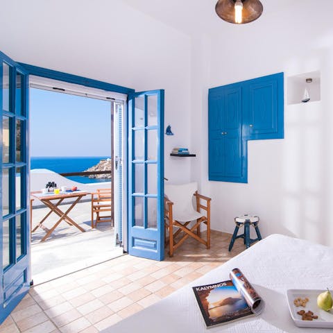 Wake up and walk directly into the sunshine